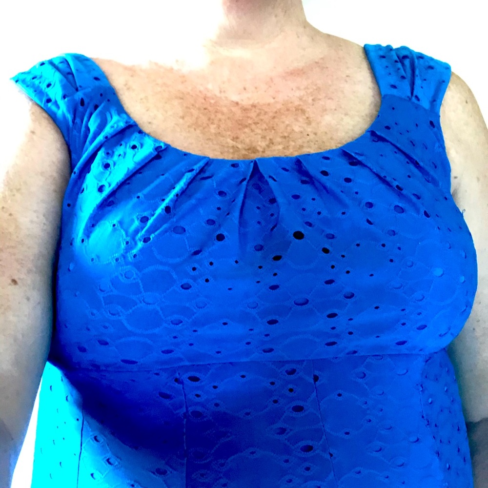 Royal Blue XL Midi Dress